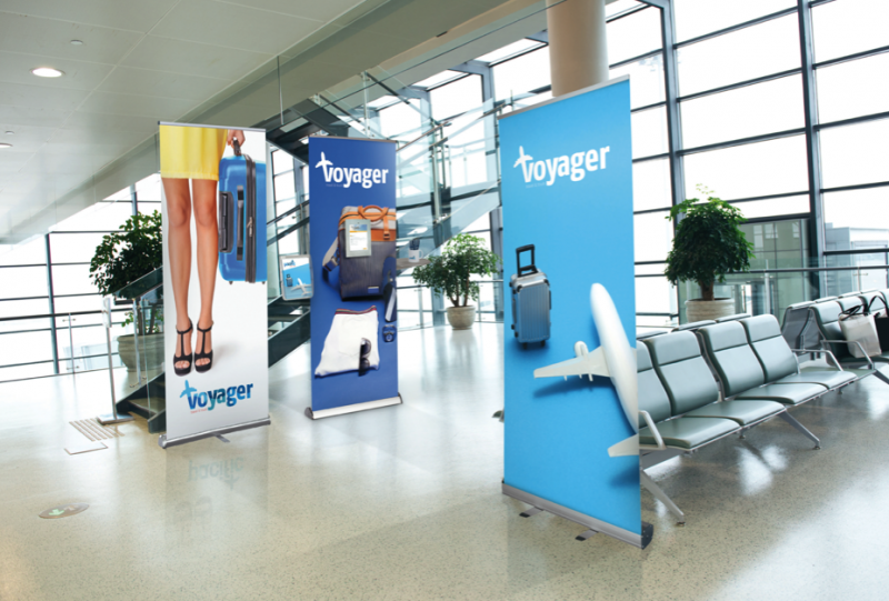Einseitige Roll-Up Displays von Flamingo Group