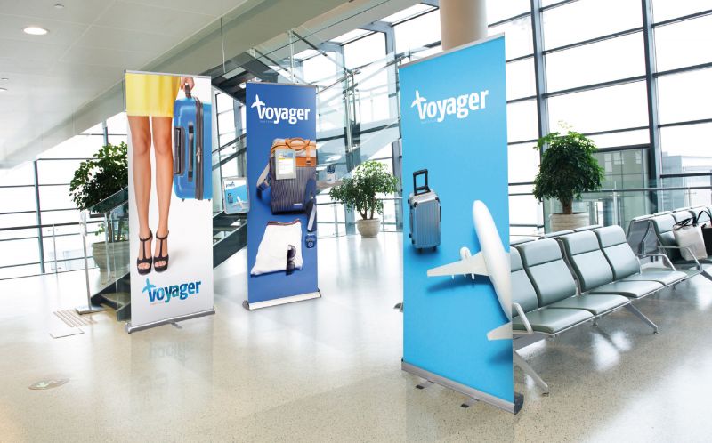 Einseitige Roll-Up Displays von Flamingo Group